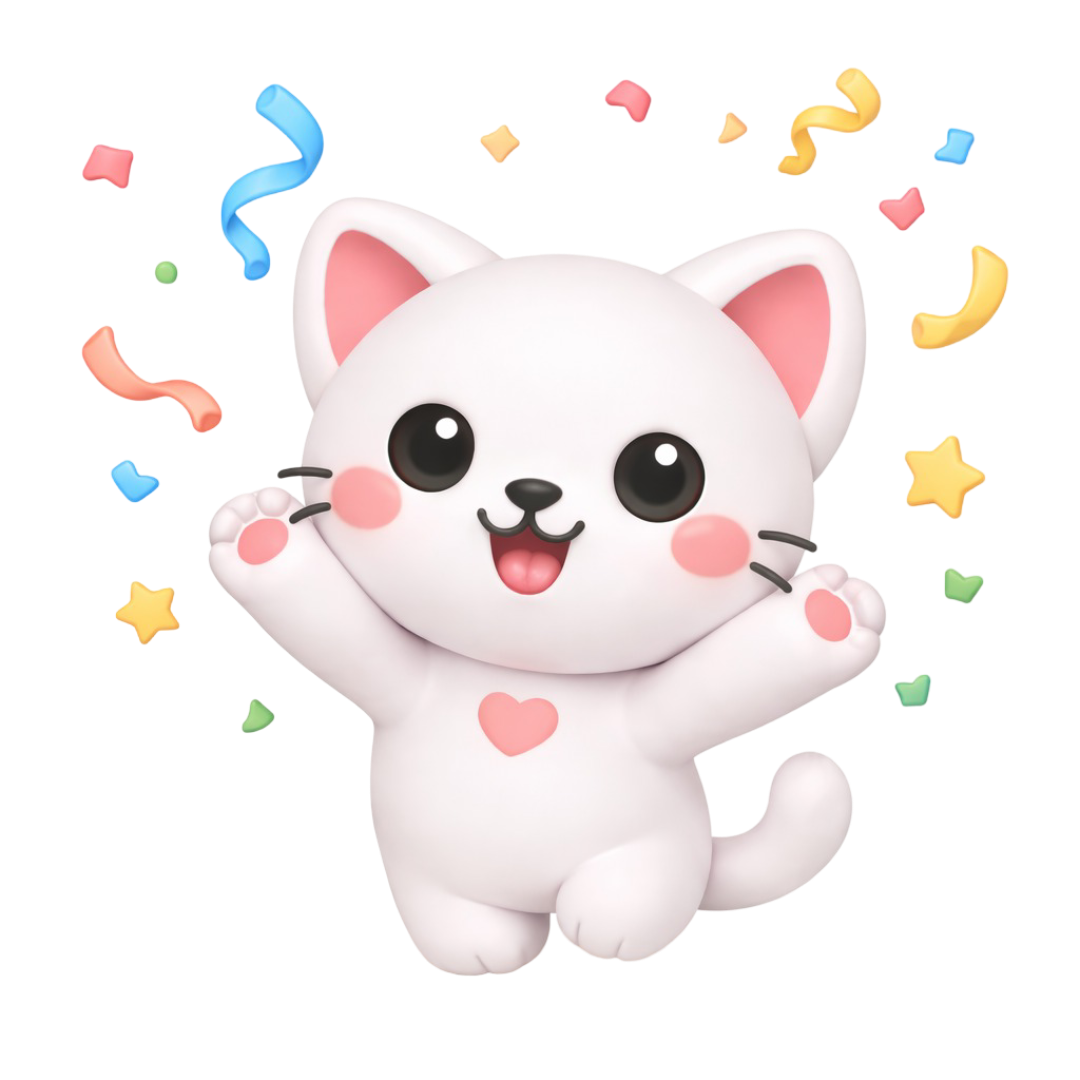 StudyRush Mascot Celebrating